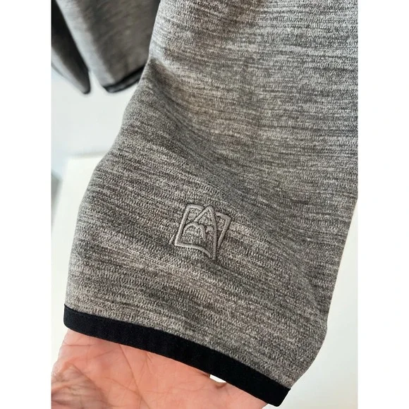 AVALANCHE Men's 1/4 Zip Sweater Jacket Active‎ Stretch XL Gray - Picture 3 of 9